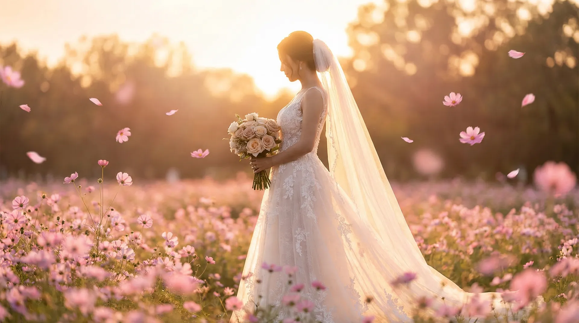 仓科加奈种子 - 浪漫婚纱摄影场景